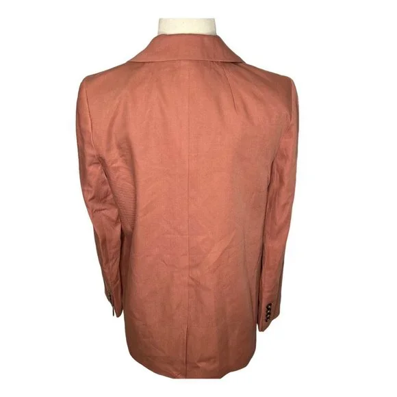 Madewell $178 The Larsen Blazer in Drapeweave Dried Rose Size XXS NJ732 - Picture 5 of 7